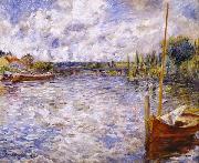 Pierre Auguste Renoir The Seine at Chatou oil painting